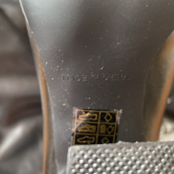 NWOT Princess Polly Keeley Block Heel Square Toe Boots Matte Black Size 10 - Picture 12 of 16